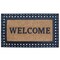 Gardenised Heavy Duty Coco Coir Doormat Non Slip PVC Baking Embossed Welcome Design Natural Coconut Fiber Floor Mat for Front Door Porch Patio Entryway Garage Mudroom & Outdoor Use 18x30"